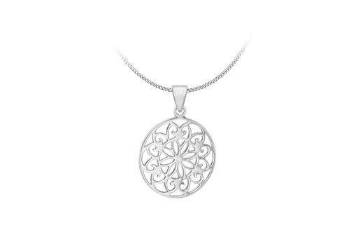 Sterling Silver 20.6mm CutoCut Disc Pendant