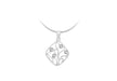 Sterling Silver Zirconia  22.4mm x 30.7mm 'Tree of Life' Pendant