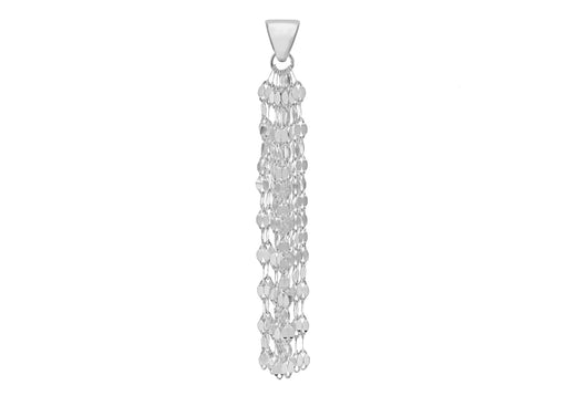 Sterling Silver Mirror Tassel Pendant