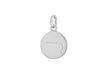 Sterling Silver Zirconia  12mm x 18.5mm Aries Constellation  Disc Pendant