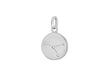 Sterling Silver Zirconia  12mm x 18.5mm aner Constellation  Disc Pendant