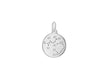 Sterling Silver Zirconia  12mm x 18.5mm Sagittarius Constellation  Disc Pendant