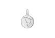 Sterling Silver Zirconia  12mm x 18.5mm apriorn Constellation  Disc Pendant