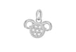 Sterling Silver Zirconia  12.5mm x 12mm Aries Horoscop Pendant