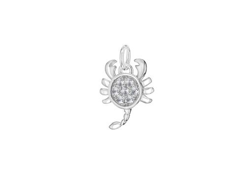 Sterling Silver Zirconia Scorpio Horoscope Pendant