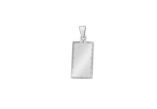 SILVER D EDGE DOG TAG Pendant