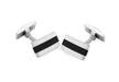 Sterling Silver Black Agate Cufflinks