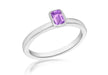 SILVER AMY Zirconia  RET S Ring