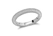 Sterling Silver Rhodium Plated 3mm Textured Band Stacking Ring