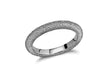 Sterling Silver Black Rhodium Plated 3mm Textured Band Stacking Ring