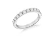 Sterling Silver Rhodium Plated 3mm Ribbed Band Stacking Ring