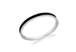 Sterling Silver Black Enamel Band Ring 