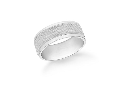 SILVER MESH SPINNER Ring