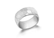 cSILVER HAMMERED EFFECT RING