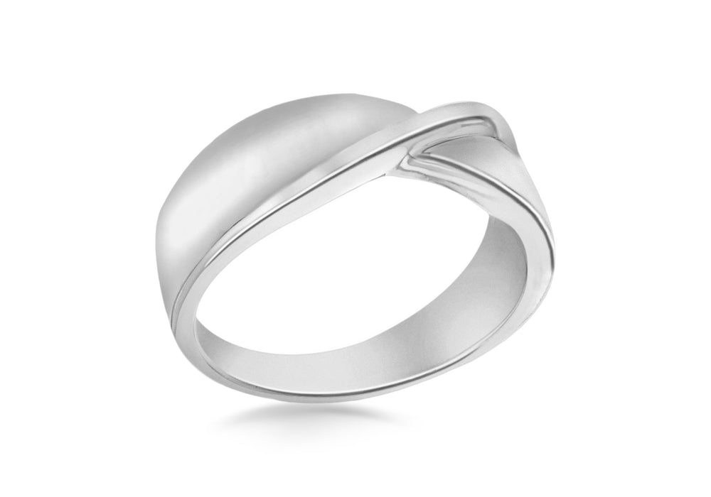 SILVER PLAIN TWIST Ring