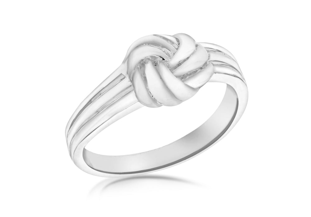 SILVER LASSI 7MM KNOT Ring