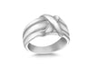 SILVER KISS KNOT Ring