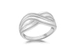 SILVER DOUBLE CrossOVER Ring