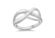 SILVER CrossOVER KNOT Ring