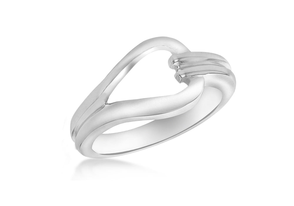 SILVER LOOP KNOT Ring