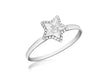 Sterling Silver D Star Ring