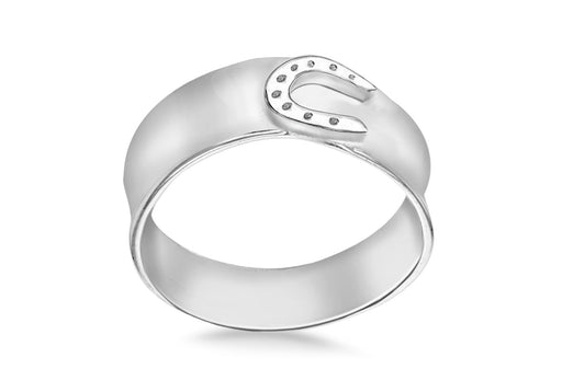 Sterling Silver Horseshoe Ring 