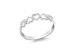 Sterling Silver Heart Band Ring