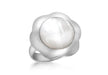 SILVER FLOWER MOP Ring