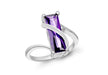 SILVER Fancy  AMY Zirconia  Ring