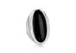 Sterling Silver Oval Onyx Ring