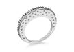 SILVER WHITE Zirconia  FLAT Disc Ring