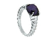 SILVER PURPLE Zirconia  Ring