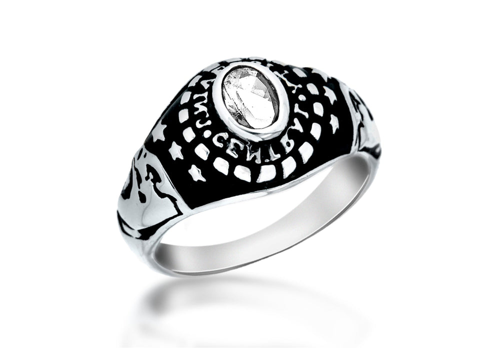 SILVER WZirconia  ENTRAL UNI Ring