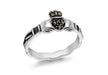 Sterling Silver March Claddagh Ring 