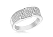 SILVER RHO Zirconia  WRAP BAND Ring