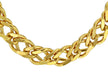 Sterling Silver Gold Plated Double Curb Chain Necklace