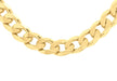 Sterling Silver Gold Plated Curb Necklace  Chain