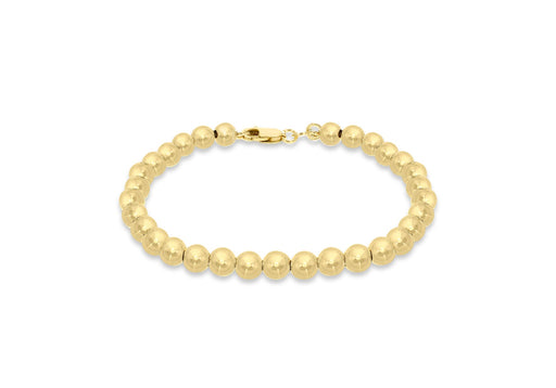 Sterling Silver Gold Plated Ball Bracelet