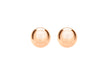 Sterling Silver Rose Gold Plated 6mm Ball Stud Earrings