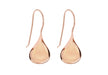 Sterling Silver Rose Gold Plated Bomb Drop Earrings