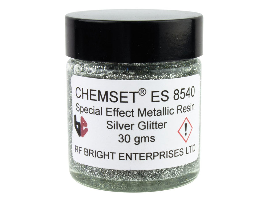 Silver Glitter Enamel Resin - Dynagem 