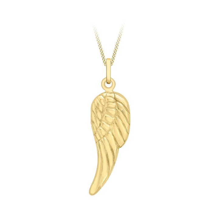 9ct Yellow Gold Angel Wing Pendant