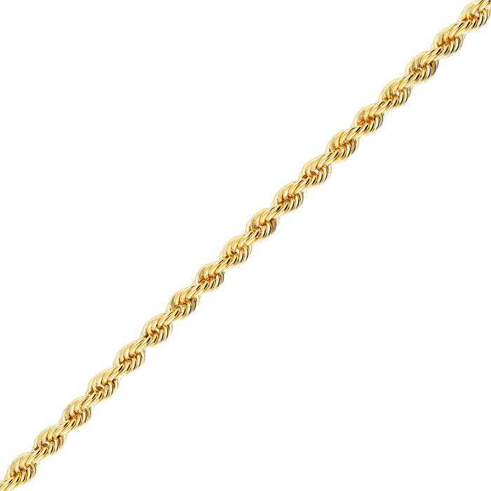 9 Karat Gelbgold 100 Kordelkettenarmband