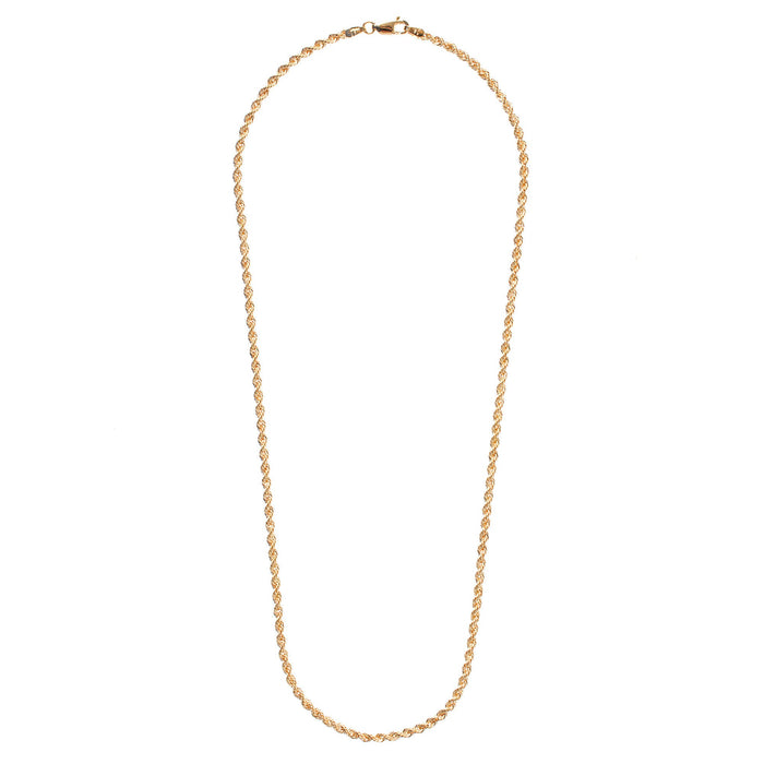 9ct Yellow Gold 2mm Rope Chain