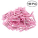 100pcs Waterproof Heat Shrink Insulated Butt Wire Crimp Connectors Crimp Terminals 0.5-1.5mm (Pink) - Dynagem 