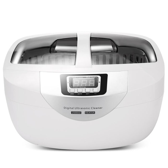 2.5L Large Tank Ultrasonic Cleaner Professional Jewelry Watches Washing Equipment With Auto-Off Protection - Dynagem 
