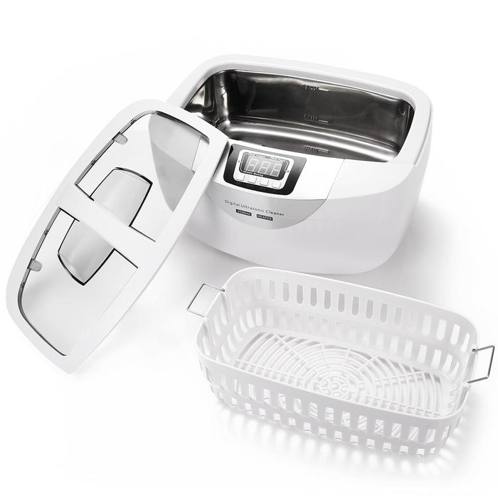 2.5L Large Tank Ultrasonic Cleaner Professional Jewelry Watches Washing Equipment With Auto-Off Protection - Dynagem 