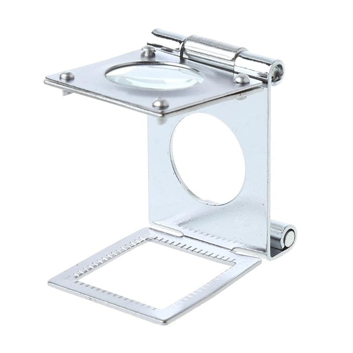 15X Stainless Steel Folding Magnifier Magnifying Glass Loupe - Dynagem 