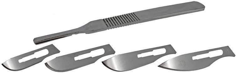 No.24 Sterilised Universal Blades, Large Fitting - Dynagem 