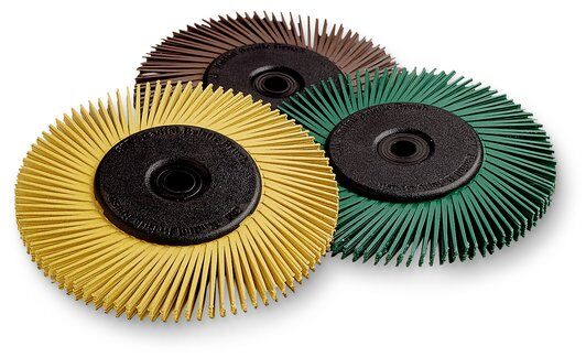 Scotch-Brite radial bristle discs Grit 220 (Red) Ø150mm